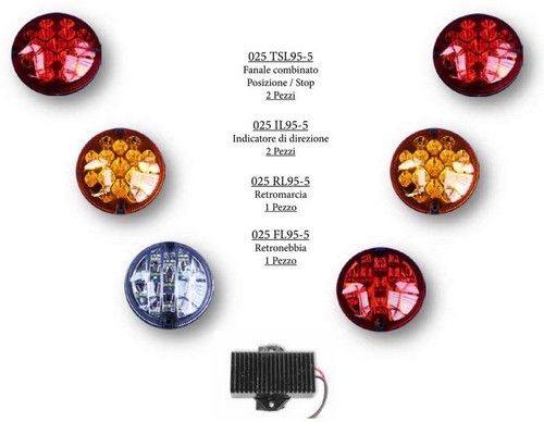 Kit fanali led posteriori - 6,