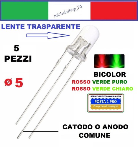Diodo led bicolore rosso verde - diodo, rosso/verde