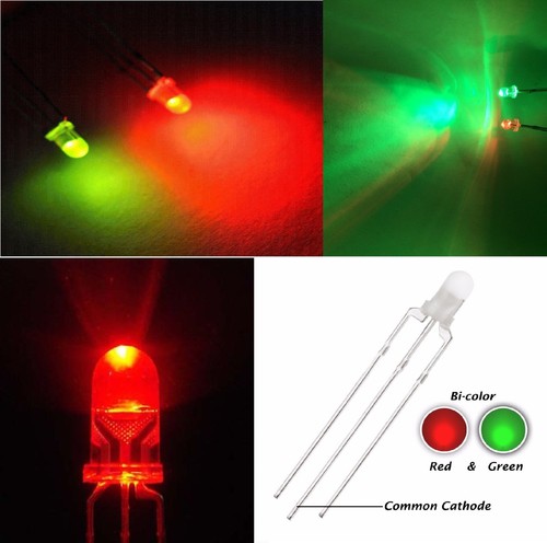 Diodi led bicolore rosso - pz,