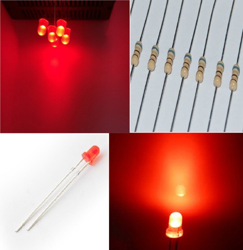 Diodi led rosso 3mm - pz.,